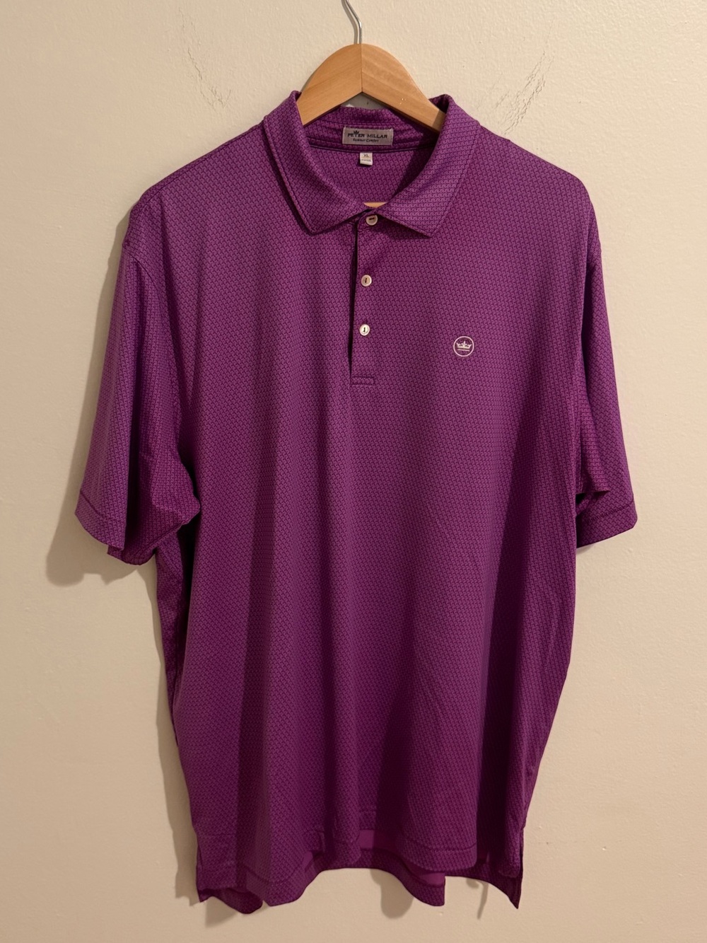 Peter Millar Men's Golf Polo in Deep Purple
